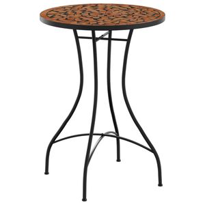 vidaXL Mozaikov&yacute; bistro stolek terakota &Oslash; 50 x 70 cm keramika