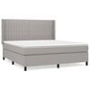vidaXL Box spring postel s matrac&iacute; světle &scaron;ed&aacute; 160 x 200 cm textil
