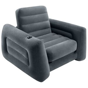 Intex Rozkl&aacute;dac&iacute; křeslo 117 x 224 x 66 cm tmavě &scaron;ed&eacute;