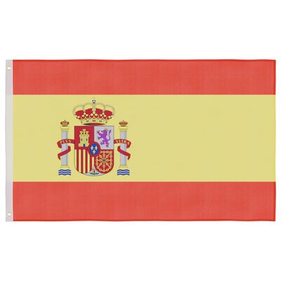 vidaXL Španělská vlajka a stožár hliník 6 m