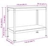 vidaXL Pracovn&iacute; lavice Čern&aacute; 115 x 55 x 91 cm kompozitn&iacute; dřevo
