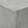 vidaXL Konferenčn&iacute; stolek s LED osvětlen&iacute;m betonově &scaron;ed&yacute; 90x50x40 cm