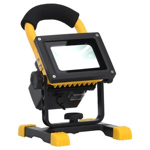 vidaXL Dob&iacute;jec&iacute; LED reflektor s rukojet&iacute; 30 W studen&eacute; b&iacute;l&eacute; světlo