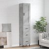 vidaXL Skříň highboard betonově šedá 34,5x34x180 cm kompozitní dřevo
