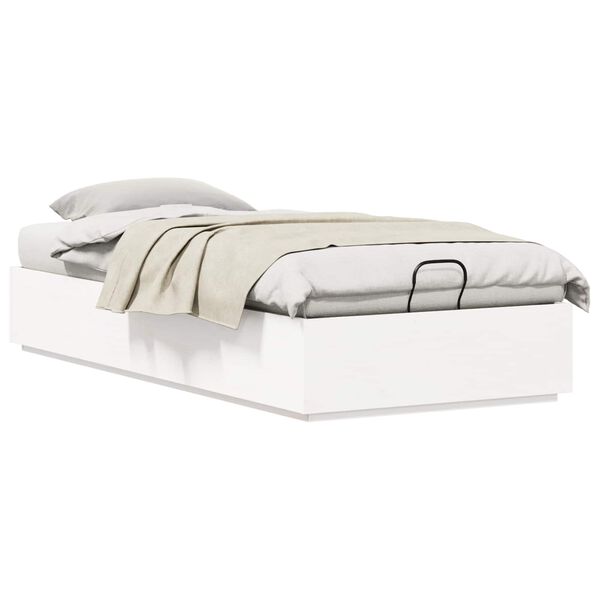 vidaXL Ottoman postel s &uacute;loži&scaron;těm B&iacute;l&yacute; 80 x 200 cm Masivn&iacute; borovice