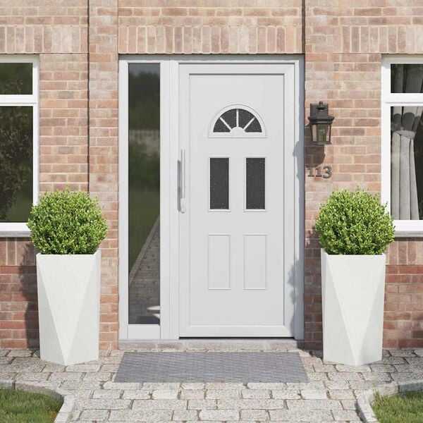 vidaXL Truhl&iacute;k 2 pcs B&iacute;l&aacute; 40 x 40 x 75 cm Ocel