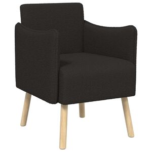 vidaXL Designov&eacute; křeslo Čern&aacute; Boucl&eacute;