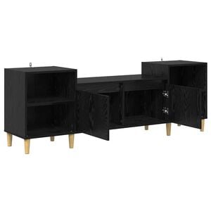 vidaXL Televizn&iacute; skř&iacute;ň 160 x 35 x 55 cm Čern&yacute; dub Kompozitn&iacute; dřevo