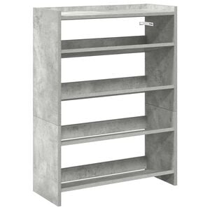 vidaXL Botn&iacute;k betonově &scaron;ed&yacute; 60x25x81 cm kompozitn&iacute; dřevo