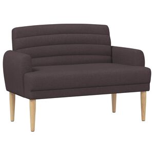 vidaXL Pohovka s knofl&iacute;kov&yacute;m pro&scaron;&iacute;v&aacute;n&iacute;m Tmavě hněd&aacute; 116 x 67 x 80 cm