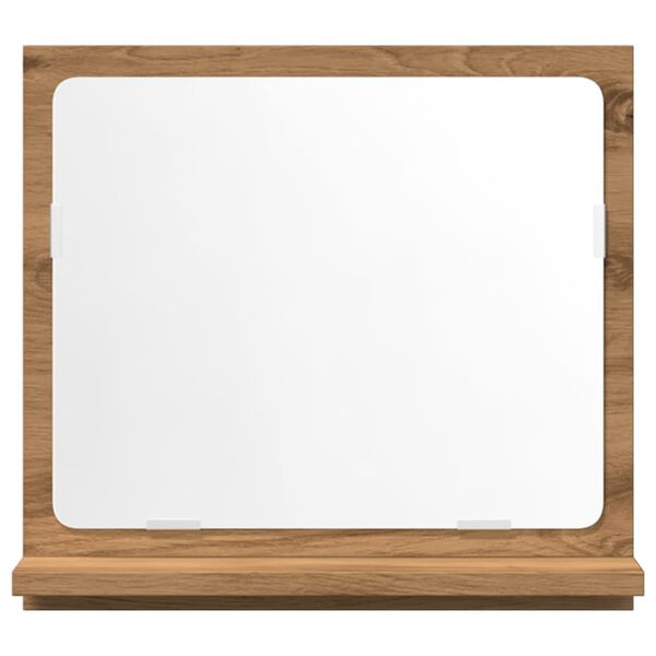 vidaXL Koupelnová skříňka se zrcadlem dub artisan 40x11x37 cm kompozit
