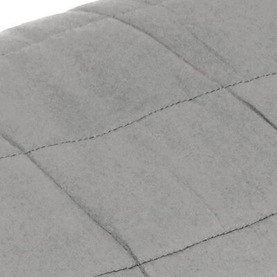 vidaXL Zátěžová deka šedá 135 x 200 cm 6 kg textil