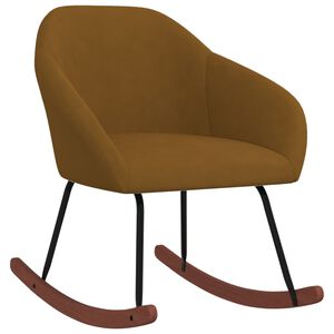 vidaXL Houpac&iacute; křeslo hněd&eacute; textil