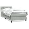 vidaXL Box spring postel s matrac&iacute; světle &scaron;ed&aacute; 100x210 cm samet