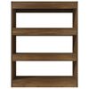 vidaXL Knihovna/dělicí stěna hnědý dub 80x30x103 cm kompozitní dřevo