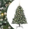 vidaXL Uměl&yacute; v&aacute;nočn&iacute; stromeček Zelen&aacute; 120 cm PVC, plast a ocel