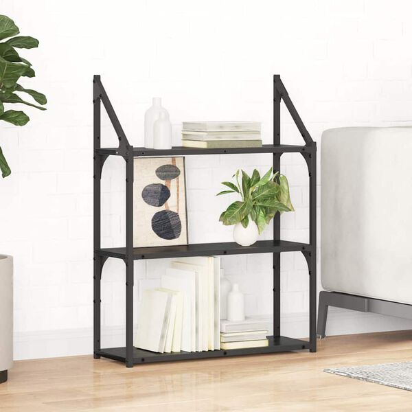 vidaXL N&aacute;stěnn&aacute; polička Čern&yacute; dub 60 x 21 x 78,5 cm kompozitn&iacute; dřevo