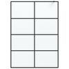vidaXL Sprchov&aacute; z&aacute;stěna walk-in čern&aacute; 140 x 195 cm ml&eacute;čn&eacute; ESG sklo