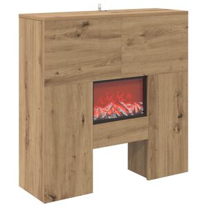 vidaXL Elektrick&yacute; krb Dub artisan 75 x 24,5 x 75 cm Kompozitn&iacute; dřevo