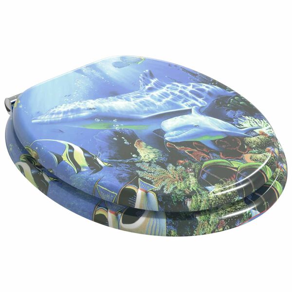 vidaXL Toaletn&iacute; sed&aacute;tko s tlumen&yacute;m zav&iacute;r&aacute;n&iacute;m Modr&aacute; 44 x 38 cm