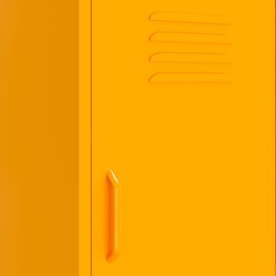 vidaXL Úložná skříň hořčicově žlutá 42,5 x 35 x 101,5 cm ocel