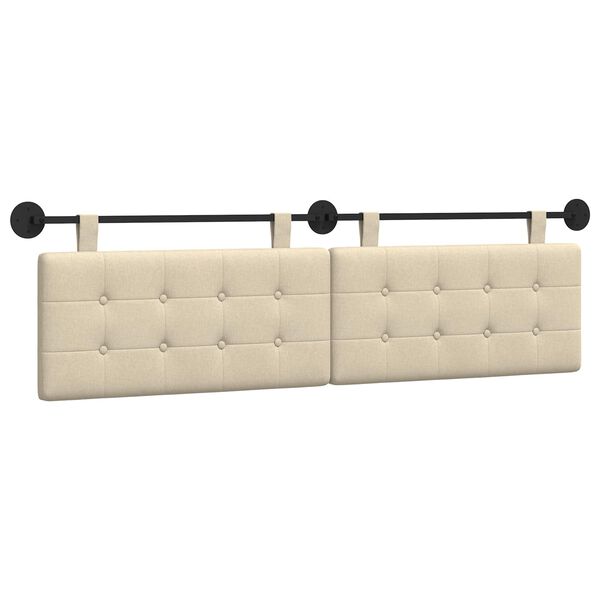 vidaXL Z&aacute;věsn&aacute; čeln&iacute; deska N&aacute;stěnn&yacute; Kr&eacute;mov&aacute; 190 x 55 x 5 cm textil