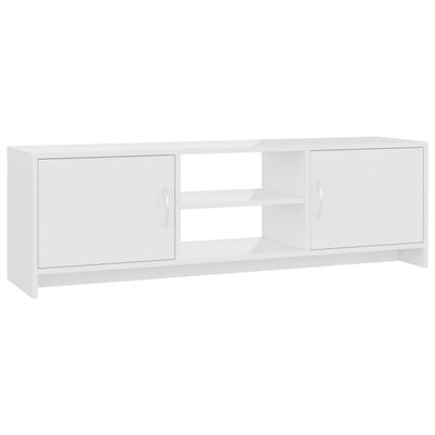 vidaXL TV stolek bílý s vysokým leskem 120 x 30 x 37,5 cm dřevotříska