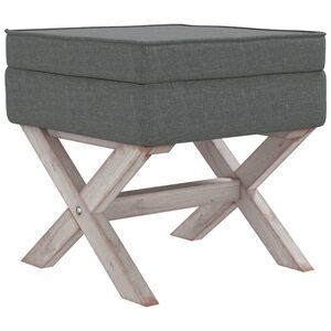 vidaXL Stolička s &uacute;ložn&yacute;m prostorem tmavě &scaron;ed&aacute; 45 x 45 x 49 cm textil
