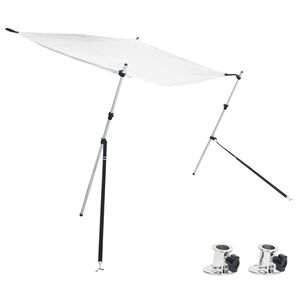 vidaXL Sada n&aacute;stavce na t-top stř&iacute;&scaron;ku b&iacute;l&aacute; 170 x 170 x (113&ndash;182,5) cm