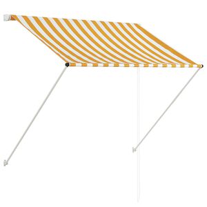 vidaXL Zatahovac&iacute; mark&yacute;za žluto-b&iacute;l&aacute; 150 x 150 cm