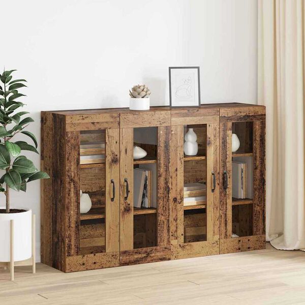 vidaXL N&aacute;stěnn&eacute; skř&iacute;ňky 2 pcs Star&eacute; dřevo 69,5 x 34 x 90 cm