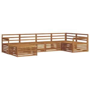 vidaXL Venkovn&iacute; pohovkov&aacute; souprava 6 pcs Př&iacute;rodn&iacute;