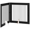 vidaXL Skl&aacute;dac&iacute; ps&iacute; br&aacute;na se stojany 2 pcs Čern&yacute; dub 200,5 cm