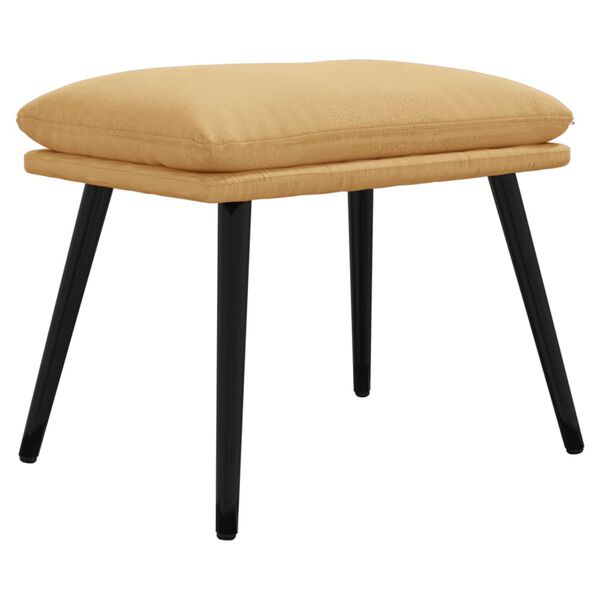 vidaXL Podnožka kr&eacute;mov&aacute; 45x30x35 cm tkanina z mikrovl&aacute;kna