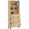 vidaXL Skř&iacute;ň highboard dub sonoma 69,5 x 34 x 180 cm kompozitn&iacute; dřevo