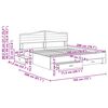 vidaXL R&aacute;m postele s čelo Sonoma dub 180 x 200 cm kompozitn&iacute; dřevo
