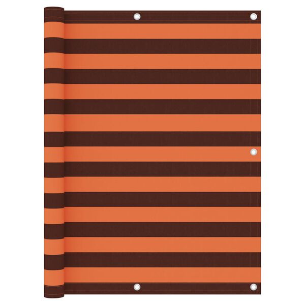 vidaXL Balk&oacute;nov&aacute; z&aacute;stěna oranžovo-hněd&aacute; 120 x 300 cm oxfordsk&aacute; l&aacute;tka