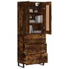 vidaXL Skř&iacute;ň highboard kouřov&yacute; dub 69,5 x 34 x 180 cm kompozitn&iacute; dřevo