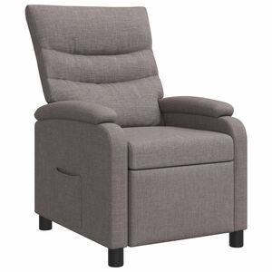 vidaXL Křeslo s funkc&iacute; ležen&iacute; Taupe Textil