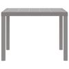 vidaXL Zahradní jídelní stůl Světle šedá 100 x 100 x 73 cm polyratan