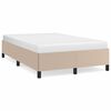 vidaXL R&aacute;m postele bez matrace cappuccino 120x190 cm uměl&aacute; kůže