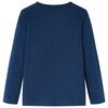 Dětsk&eacute; tričko s dlouh&yacute;m ruk&aacute;vem n&aacute;mořnicky modr&eacute; 92