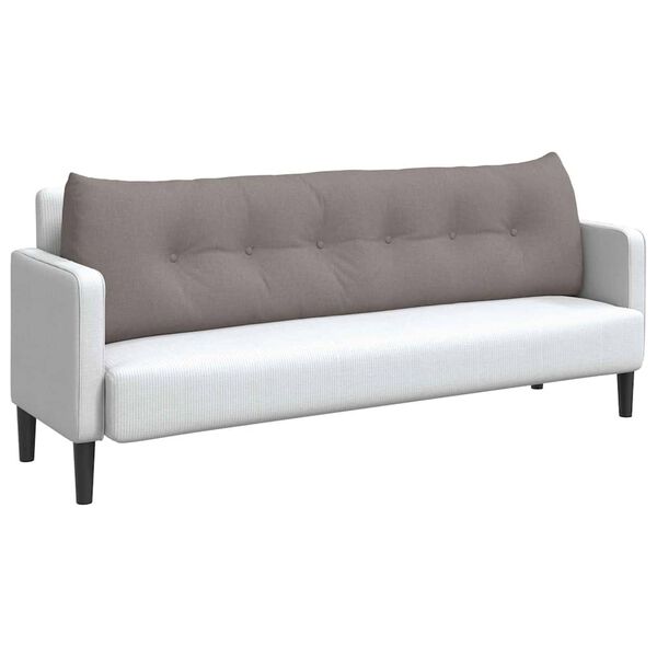 vidaXL Pol&scaron;t&aacute;ř na z&aacute;da Taupe 180 x 24 x 50 cm textil