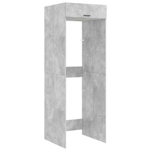 vidaXL Skř&iacute;ň na pračku s &uacute;loži&scaron;těm Betonově &scaron;ed&aacute; 67,5 x 68 x 200 cm