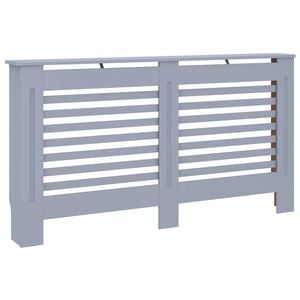 vidaXL Kryt na radi&aacute;tor antracitov&yacute; 152 x 19 x 81,5 cm MDF