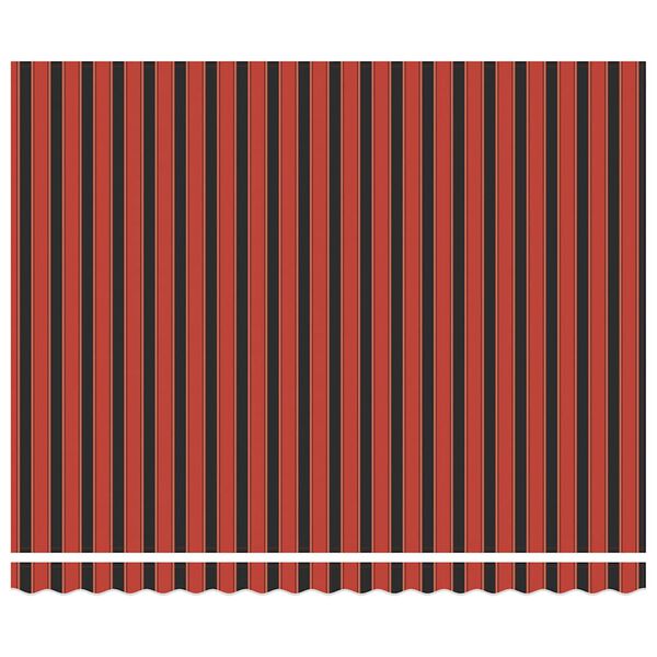 vidaXL Zatahovac&iacute; mark&yacute;za oranžov&aacute; a hněd&aacute; 4 x 3 m textil a hlin&iacute;k