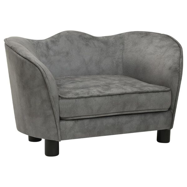 vidaXL Pohovka pro psy &scaron;ed&aacute; 66 x 43 x 40 cm ply&scaron;