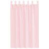 vidaXL Vo&aacute;lov&eacute; z&aacute;věsy s poutky 2 ks světle růžov&eacute; 140x175 cm