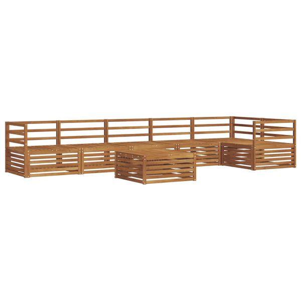 vidaXL Venkovn&iacute; pohovkov&aacute; souprava 7 pcs Př&iacute;rodn&iacute;