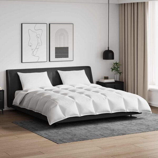 vidaXL Sada přikr&yacute;vek s pol&scaron;t&aacute;řem 3 pcs B&iacute;l&aacute; Peř&iacute;